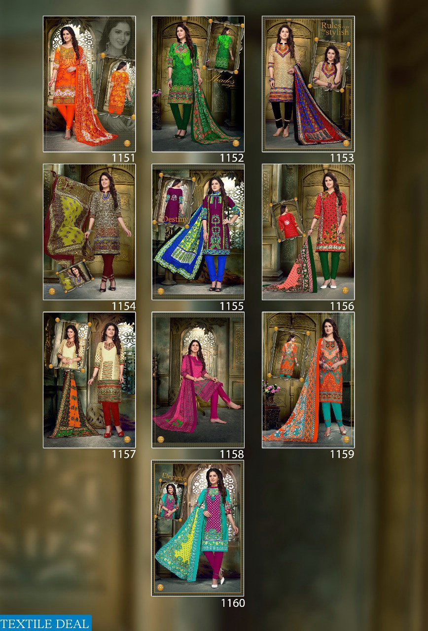 kundan karachi cotton printed dress material